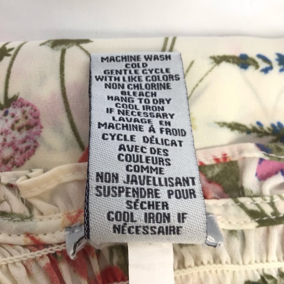 Cottage Core floral boho blouse Paraphrase gathers and long sleeves ruffle cuffs - Picture 4 of 11